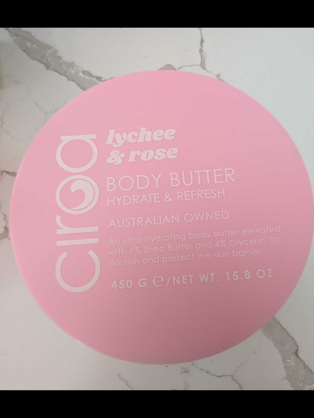 Ciroa Lychee & Rose Body Butter - Pink Hydrating Cream